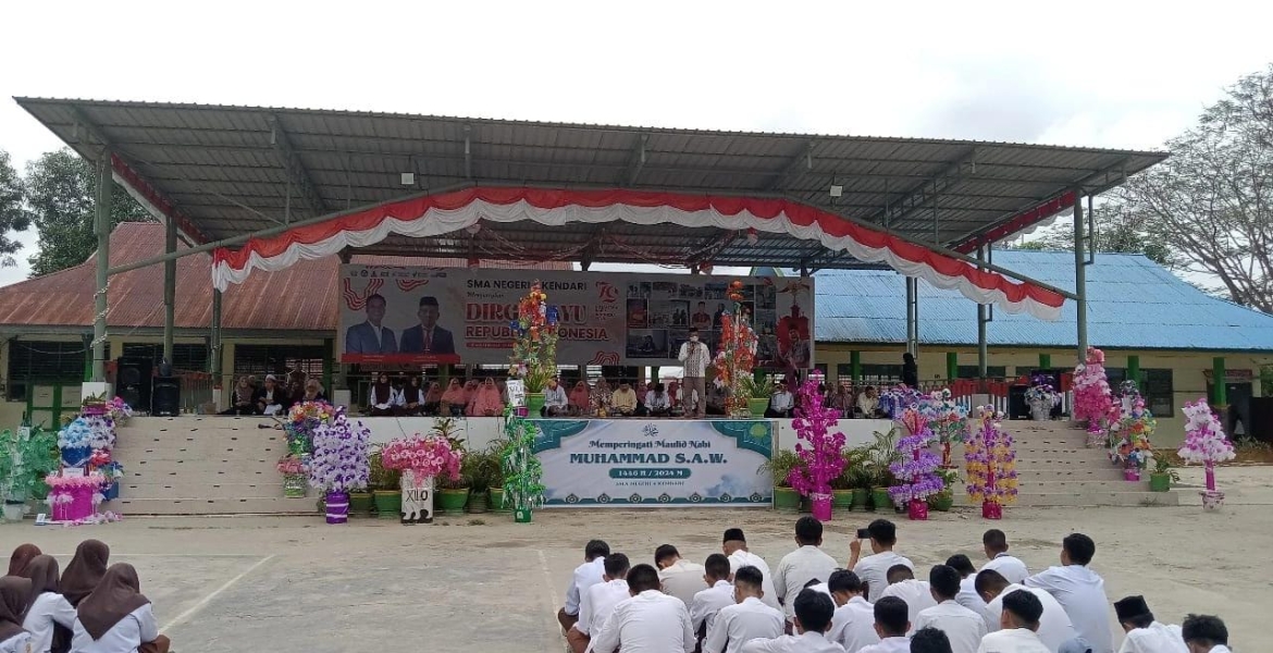 Peringatan Maulid Nabi SAW 2024 di SMAN 4 Kendari